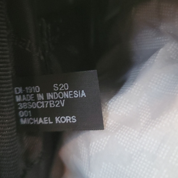 MK Black and Charcoal Gray Monogram Backpack main image 6